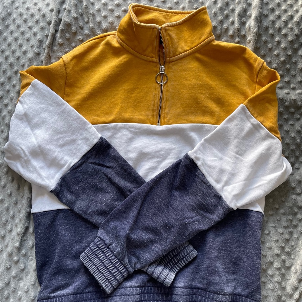 1/4 Zip Cropped Sweater